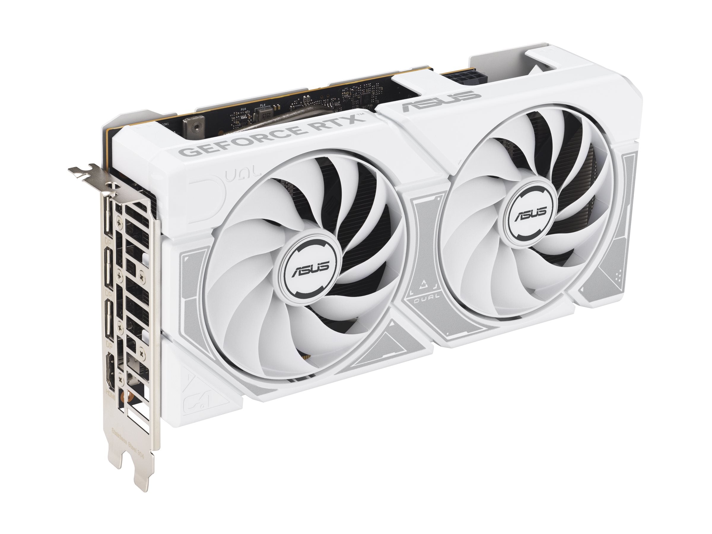 ASUS DUAL RTX 5060 OC 8Go GDDR7 3xDP 1xHDMI WHITE