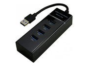 MCL 4 ports USB 3.0 hub - Black