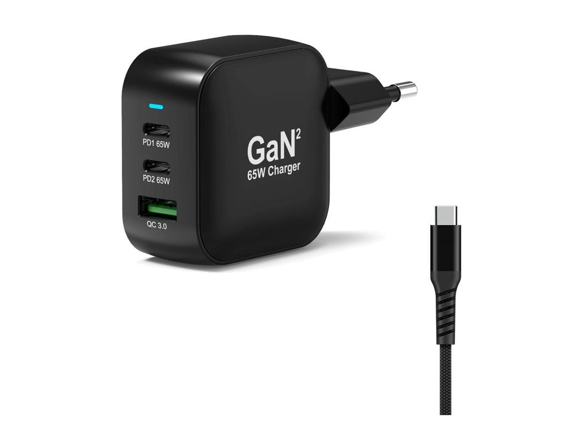 WALL CHARGER TYPE C PD 65W GaN CABLE EU
