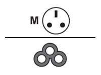 CAMBIUM AC line cord UK Type G angled 720mm