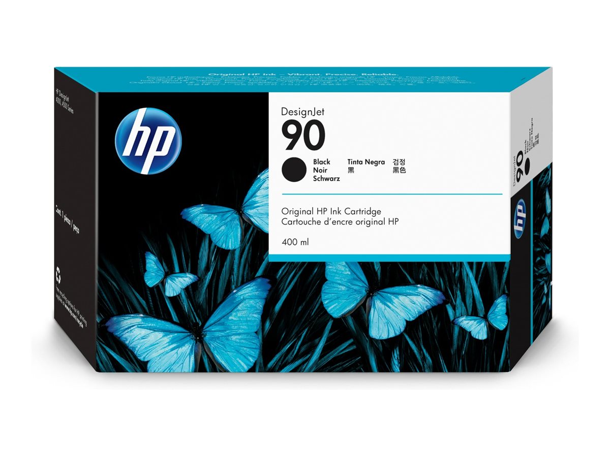 HP 90 original Ink cartridge C5058A black standard capacity 400ml 1-pack