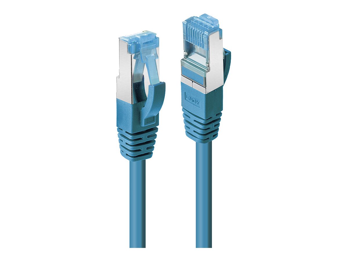 LINDY Cat.6A S/FTP PIMF LSOH Blue 0.3m Patch Cable