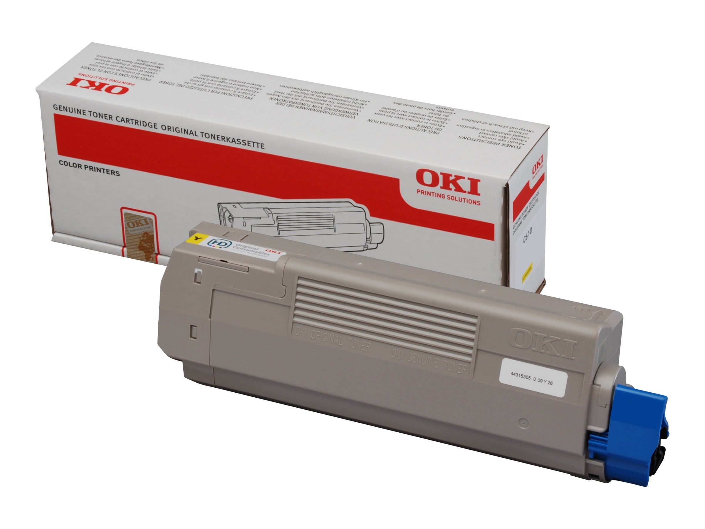 OKI C610 cartouche de toner jaune capacité standard 6.000 pages pack de 1