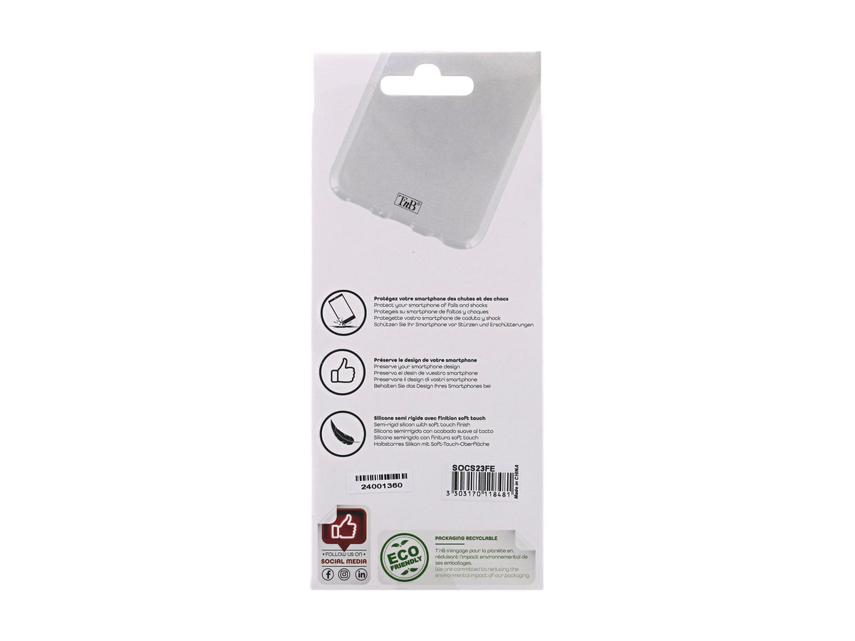 TNB Coque silicone pour Samsung S23 Fan Edition - transparent