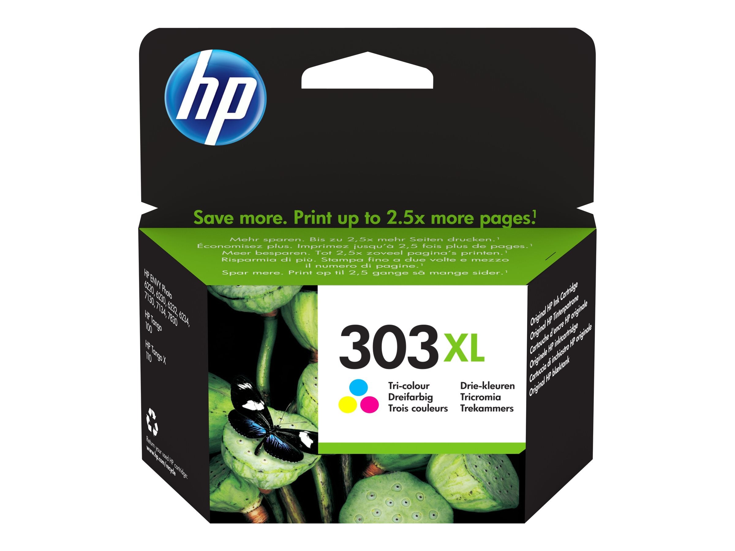 HP 303XL High Yield Tri-color Ink Cartridge WCF (P)