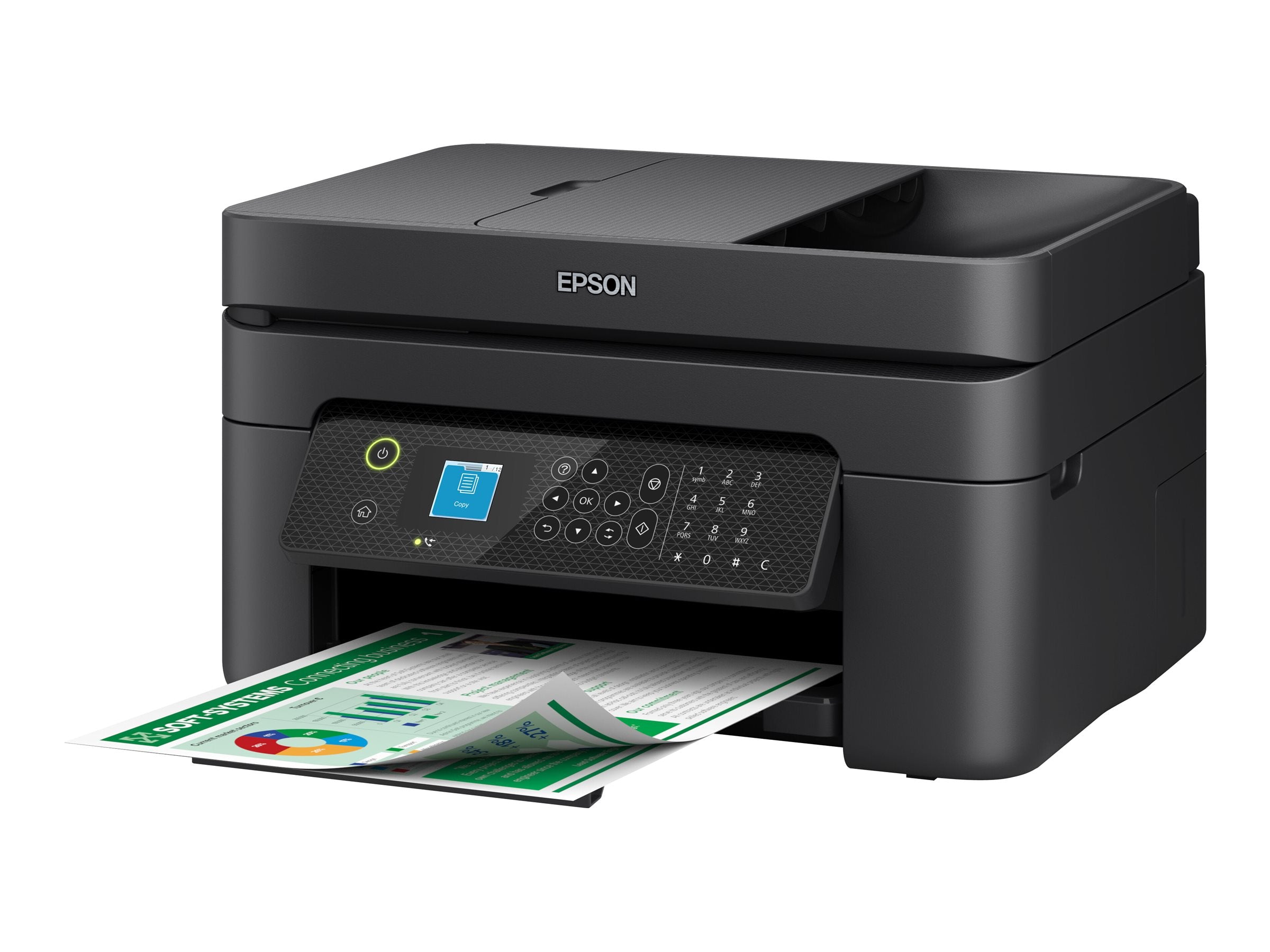 EPSON WorkForce WF-2930DWF MFP colour ink-jet 216x297mm A4 10ppm print 100 sheets USB 2.0 Wi-Fi