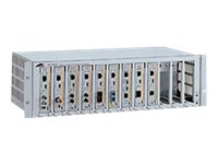 ALLIED 12 slot media converter rackmount chassis with redundant power option