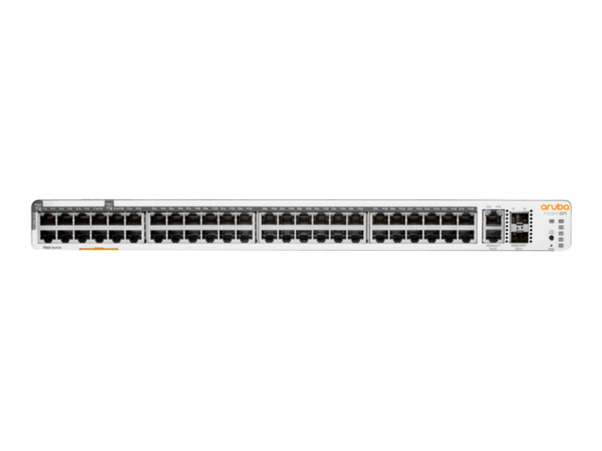 HPE Networking Instant On 1960 48G 40p Class4 8p Class6 PoE 2XGT 2SFP+ 600W Switch Commutateur Géré 48 x 10/100/1000