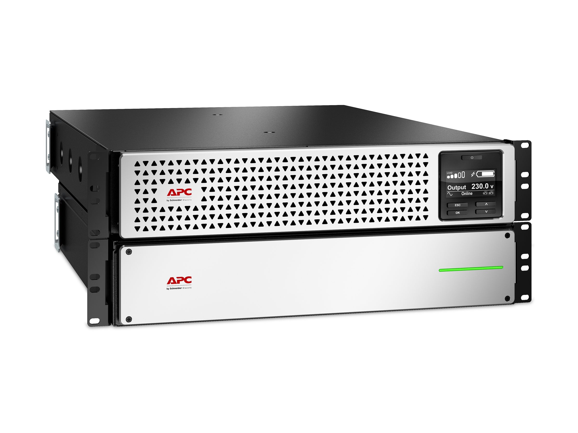 APC Smart-UPS On-Line UPS Li-ion rack-mountable AC 220/230V 2700Watt 3000VA USB output connectors 8 4U 1.83m cord Black silver
