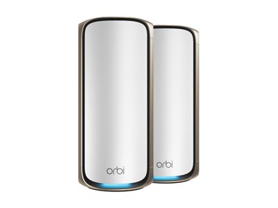 NETGEAR Orbi 970 series Quad-Band WiFi 7 Mesh System White 27Gbps 2 pieces 1year