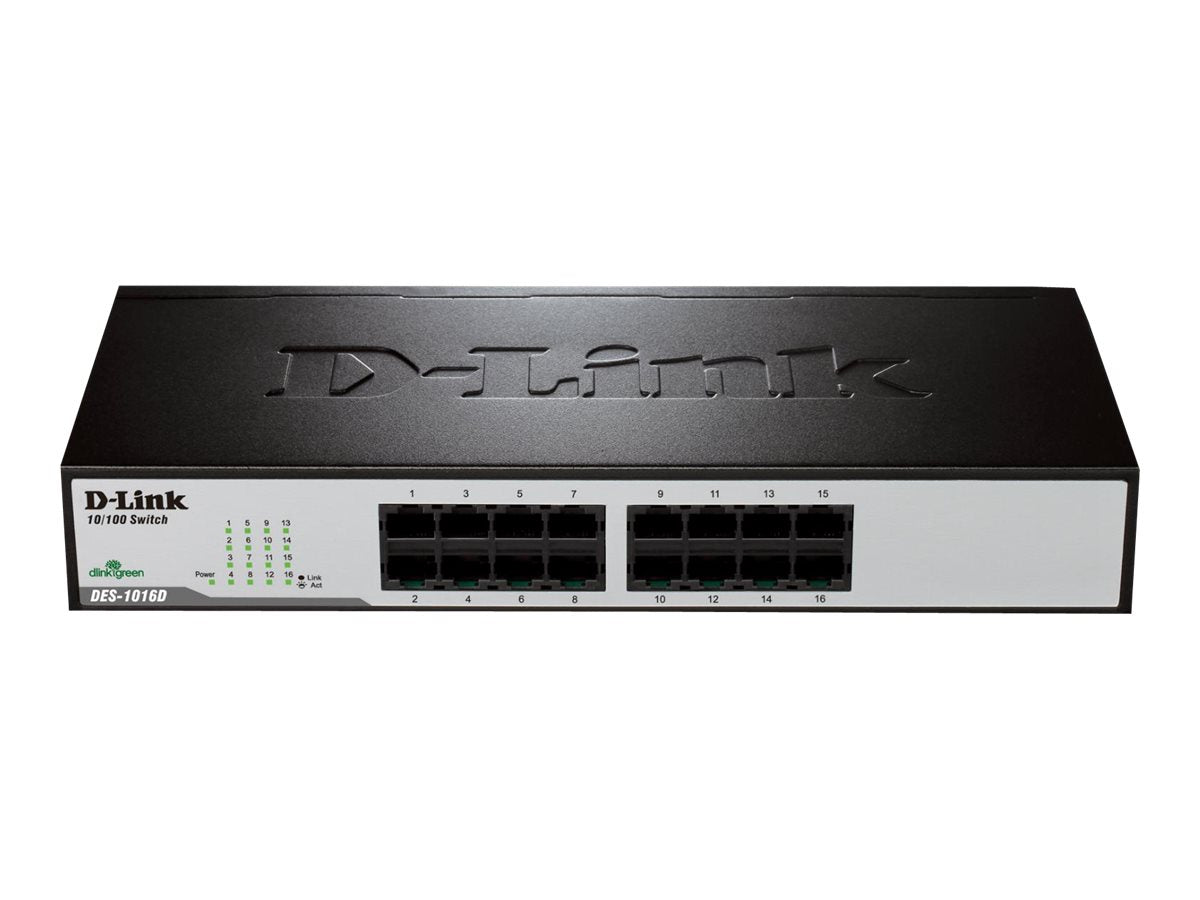 DLINK 16xRJ45 10/100 unmanaged 16port Switch