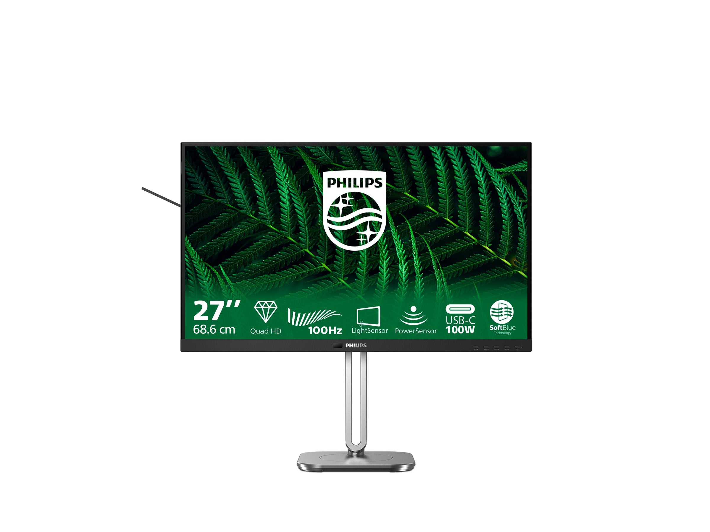 PHILIPS 27B2G5601/00 Monitor 27p 2560x1440 100Hz 2xHDMI DP USB dark gray
