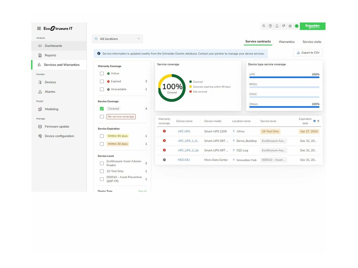 APC EcoStruxure IT Expert 1500 nodes 1 year