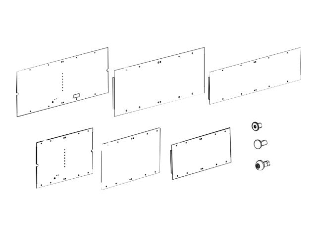 APC HyperPod Frame 6ft Aisle End Panel x2 Short Frame