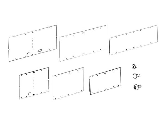 APC HyperPod Frame 4ft Aisle End Panel x2 Short Frame