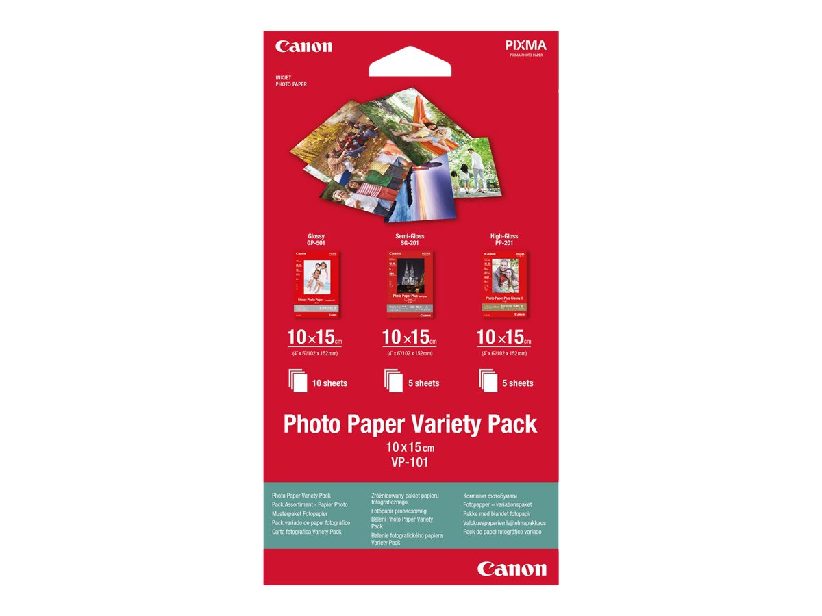 CANON VP-101 photo  papier variety pack 10x15cm