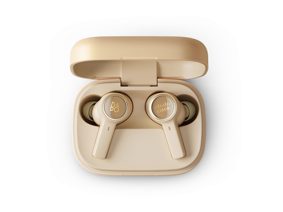 CISCO B&O 950 True Wireless In-Ear. USB-A Cable. Desert Gold