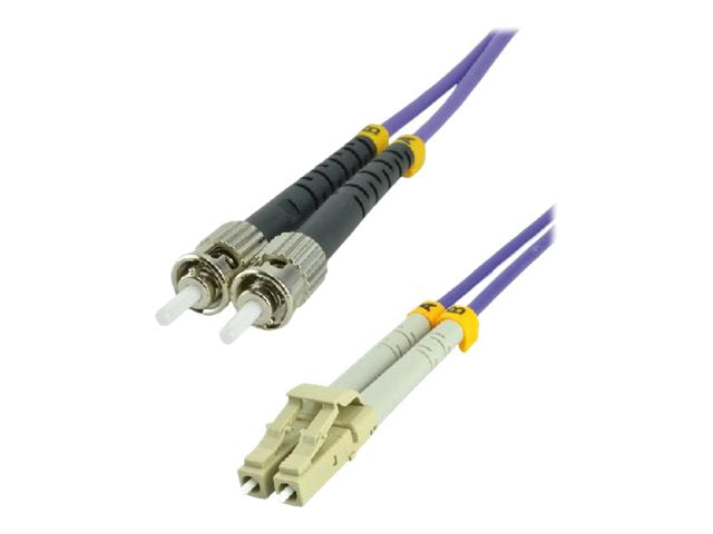 MCL ST/LC Multimode duplex 50/125 OM4 optical fiber - 15m