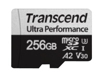 TRANSCEND 256Go microSD w/ adapter UHS-I U3 A2