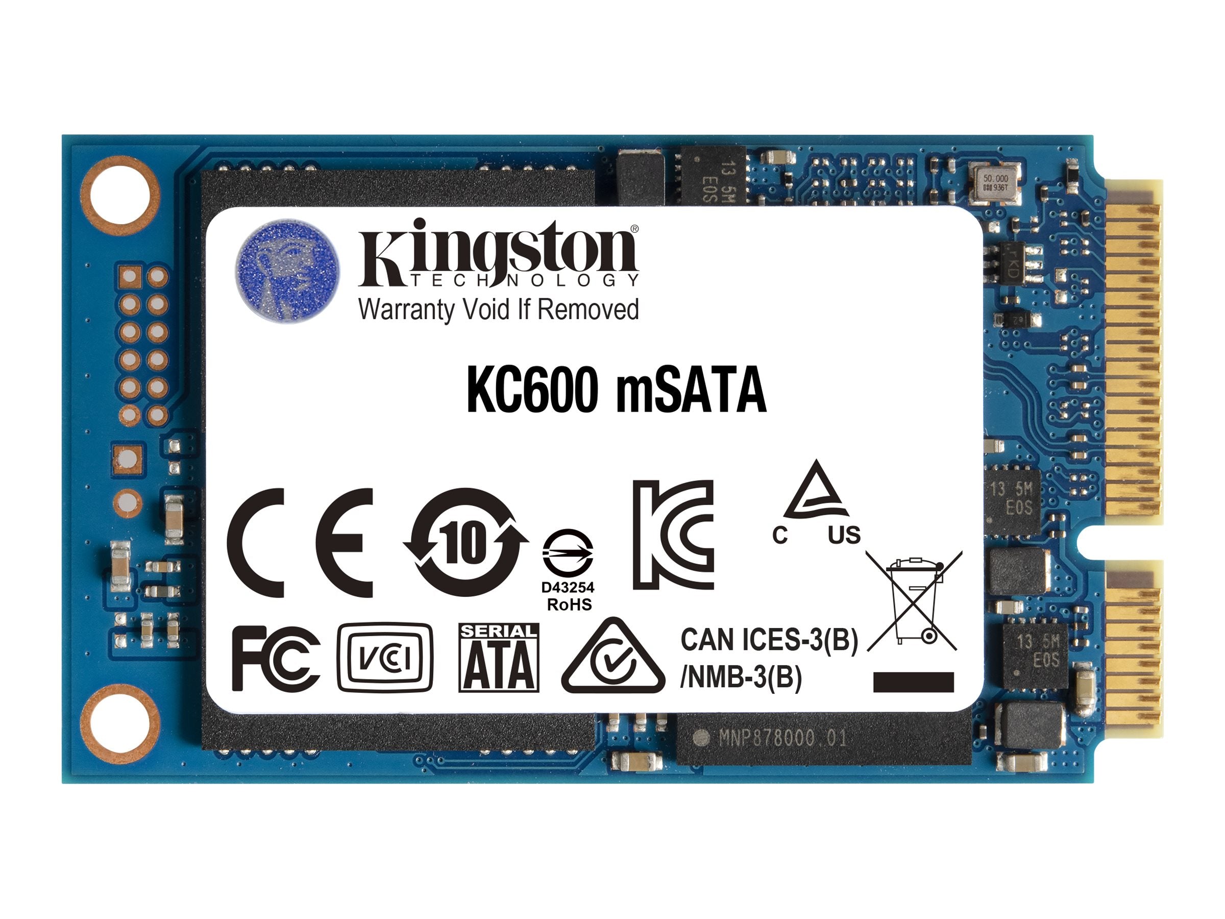 KINGSTON KC600 256Go SATA3 mSATA SSD