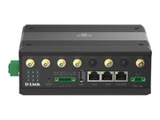 D-LINK Routeur IIoT M2M Industriel 5G NR VPN - Wi-Fi - Double SIM 4 antennes cellulaires externes - 2 x Wi-Fi externes