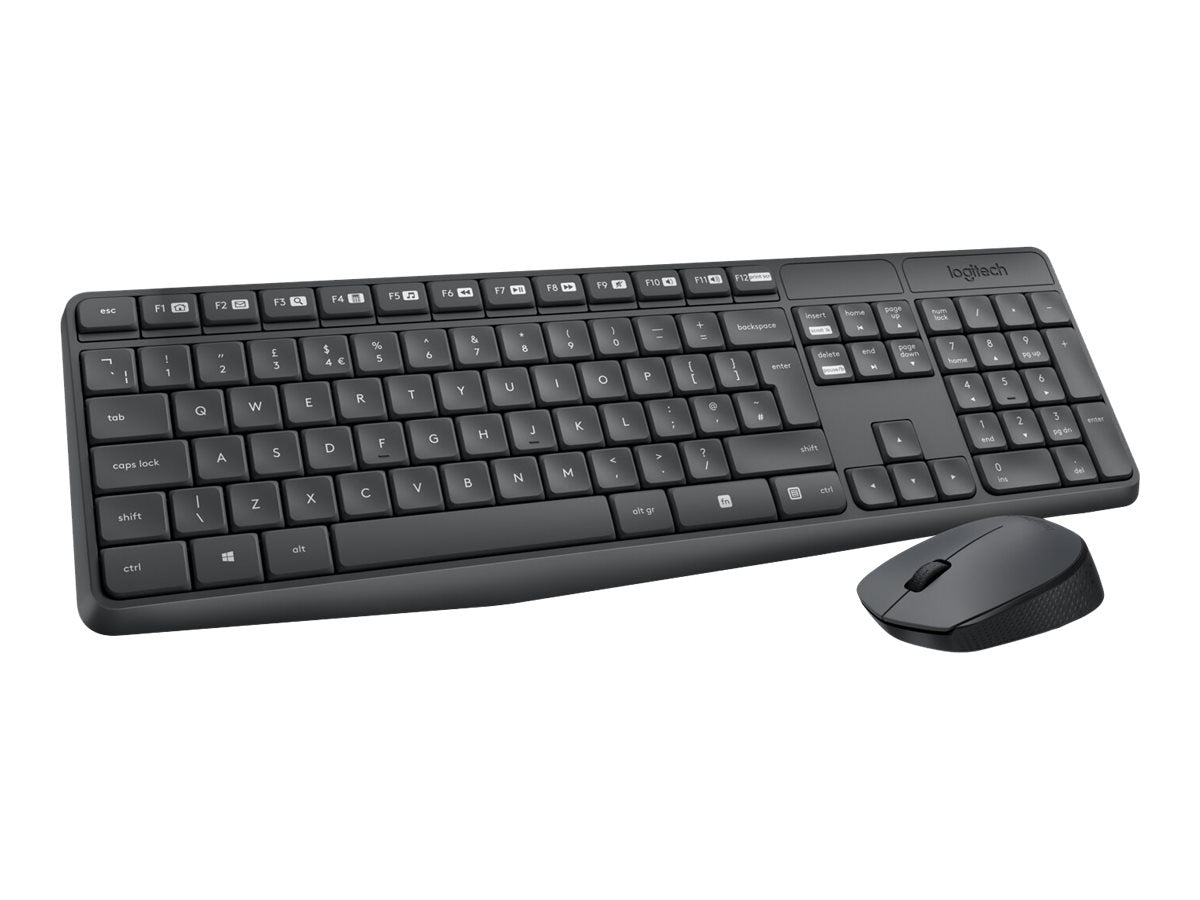 LOGITECH MK235 wireless Keyboard + Mouse Combo Grey (ESP)- Spanish Layout