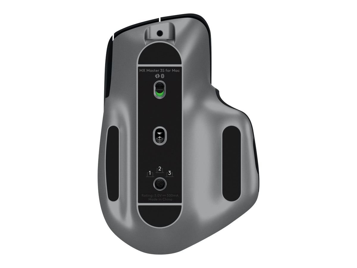 LOGITECH Master Series MX Master 3S for Mac Mouse ergonomic optical 7 buttons wireless Bluetooth 2.4 GHz space grey for Apple