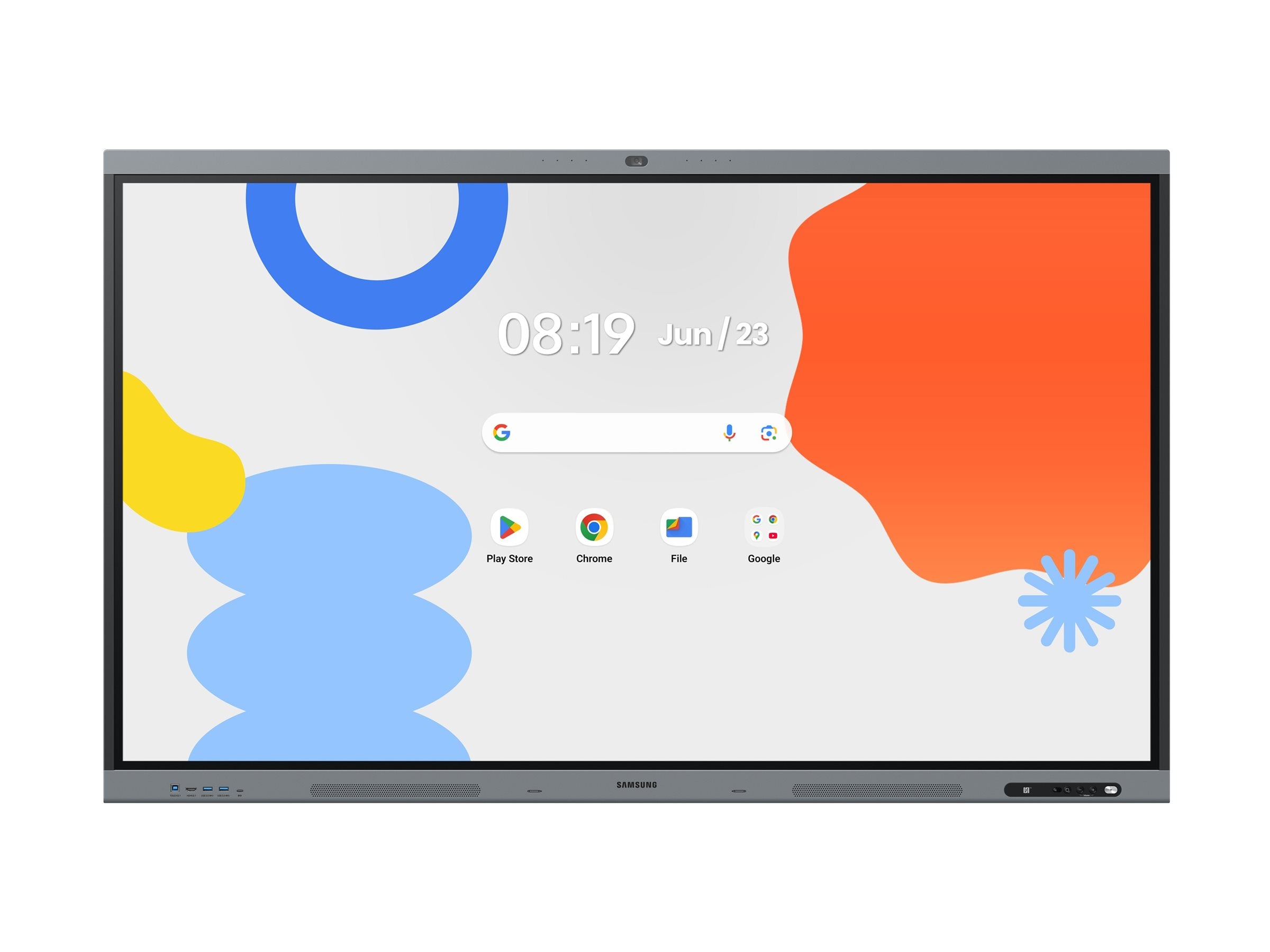 SAMSUNG WAFX-P Eboard WA86FX-P 86p Android 15 EDLA Octacore 16Go RAM 128Go storage UHD IR Touch 3xHDMI USB-C PD 65W 48Mpixel auto