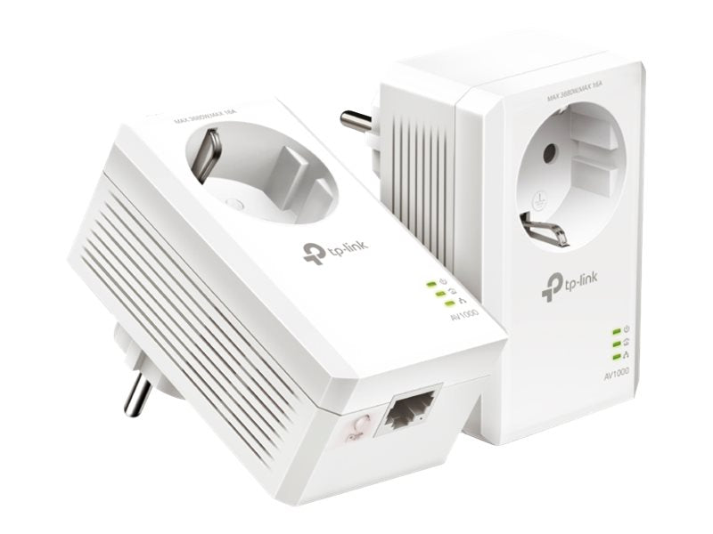 TP-LINK AV1000 Passthrough Powerline KIT Broadcom 1 Gigabit Port