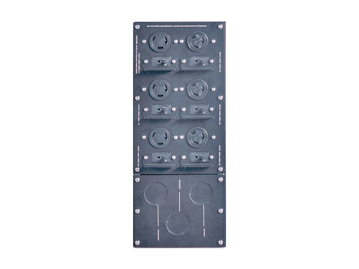 APC Service Bypass Panel Bypass switch rack-mountable AC 230V output connectors 10 Black