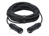 EATON High-Speed Armored HDMI Fiber Active Optical Cable AOC with Hooded Connectors and Reel 4K 60Hz HDR IP68 M/M Black 70m