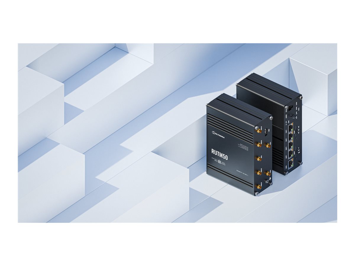 TELTONIKA NETWORKS RUTM50 DUAL SIM 5G/4G/LTE EMEA APAC Brazil EU PSU Cellular Router