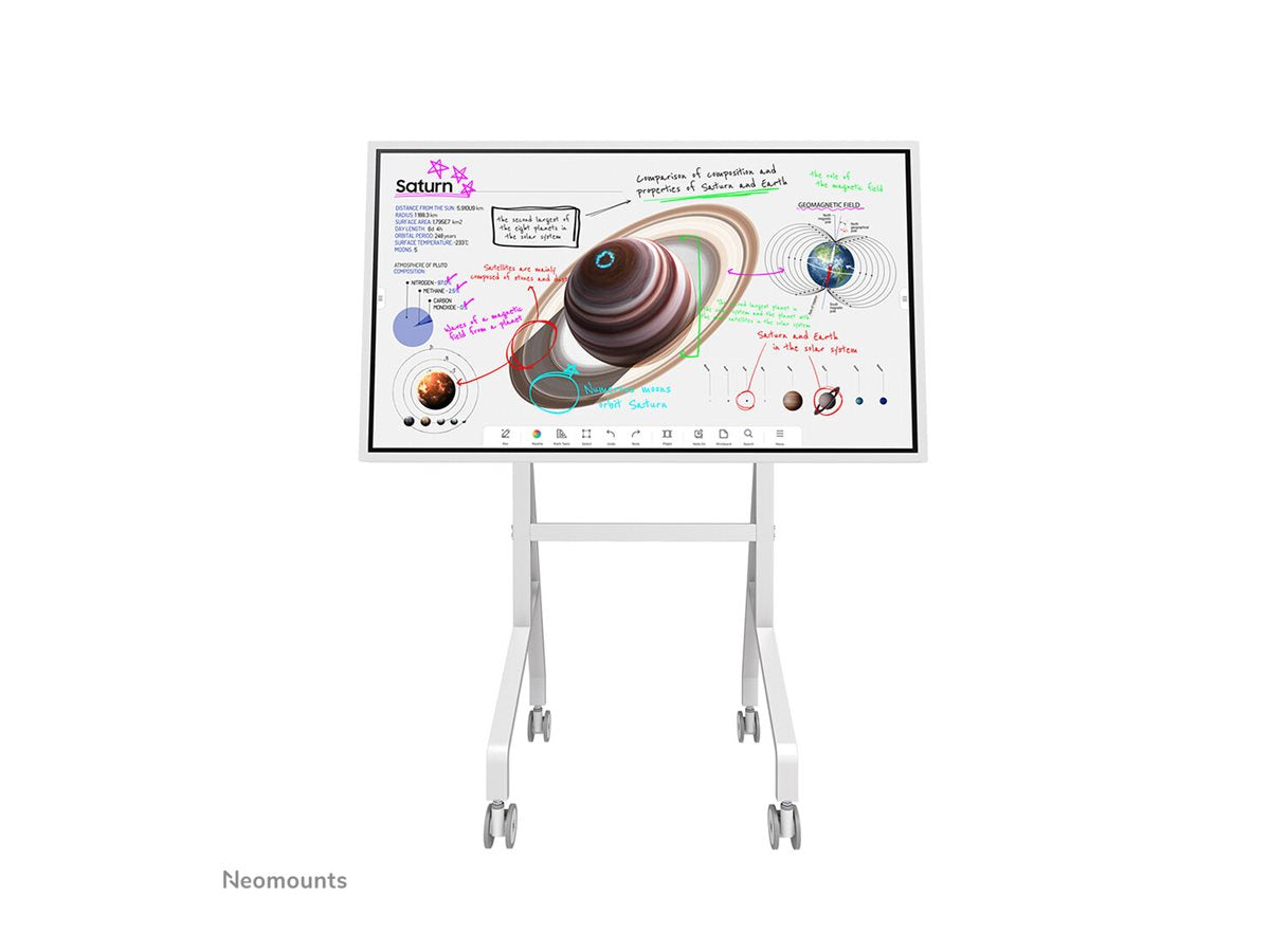 NEOMOUNTS MOVE Go Flip Rotational Mobile Floor Stand for Samsung Flip 55p - 65p fast install height adjustable