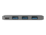 URBAN FACTORY TYPE-C HUB 3xUSB 3.0 DARK GREY