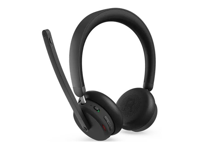 LENOVO 6550 Headset on-ear Bluetooth wireless active noise cancelling USB-C black Certified for Microsoft Teams