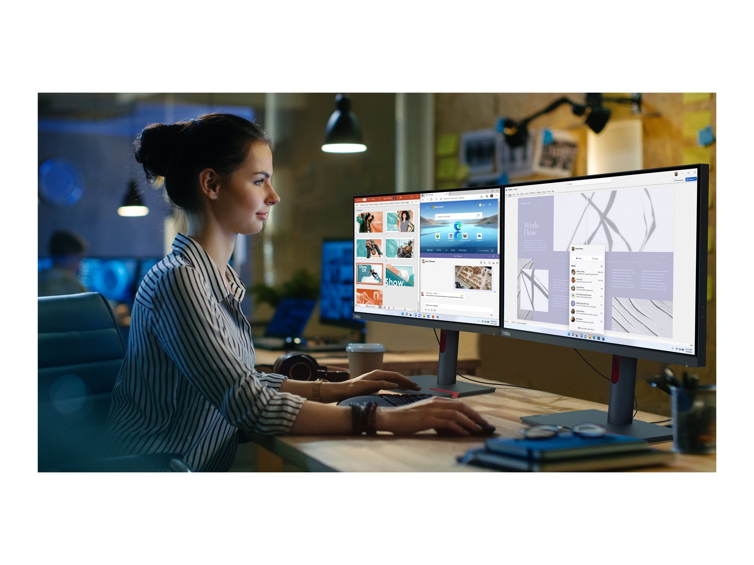 LENOVO ThinkVision P24q-30 23.8p Monitor HDMI DP 4xUSB 3.2