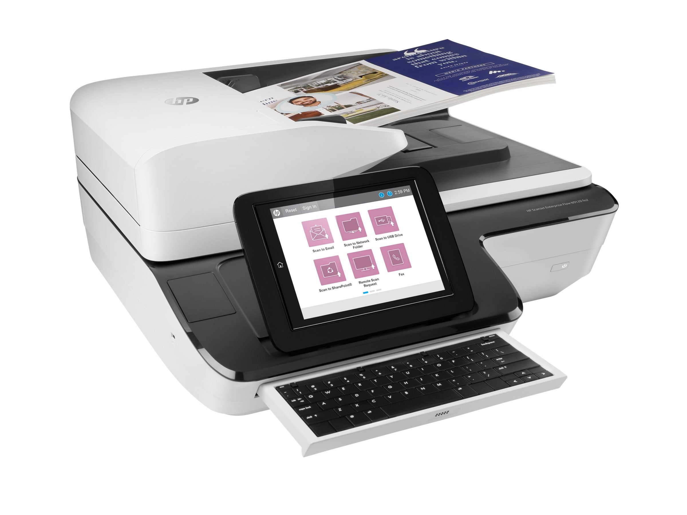 HP ScanJet Enterprise Flow N9120 fn2 Document scanner CIS Duplex 297x864mm 600dpix600dpi 120ppm ADF 200sheets 20000scans USB LAN