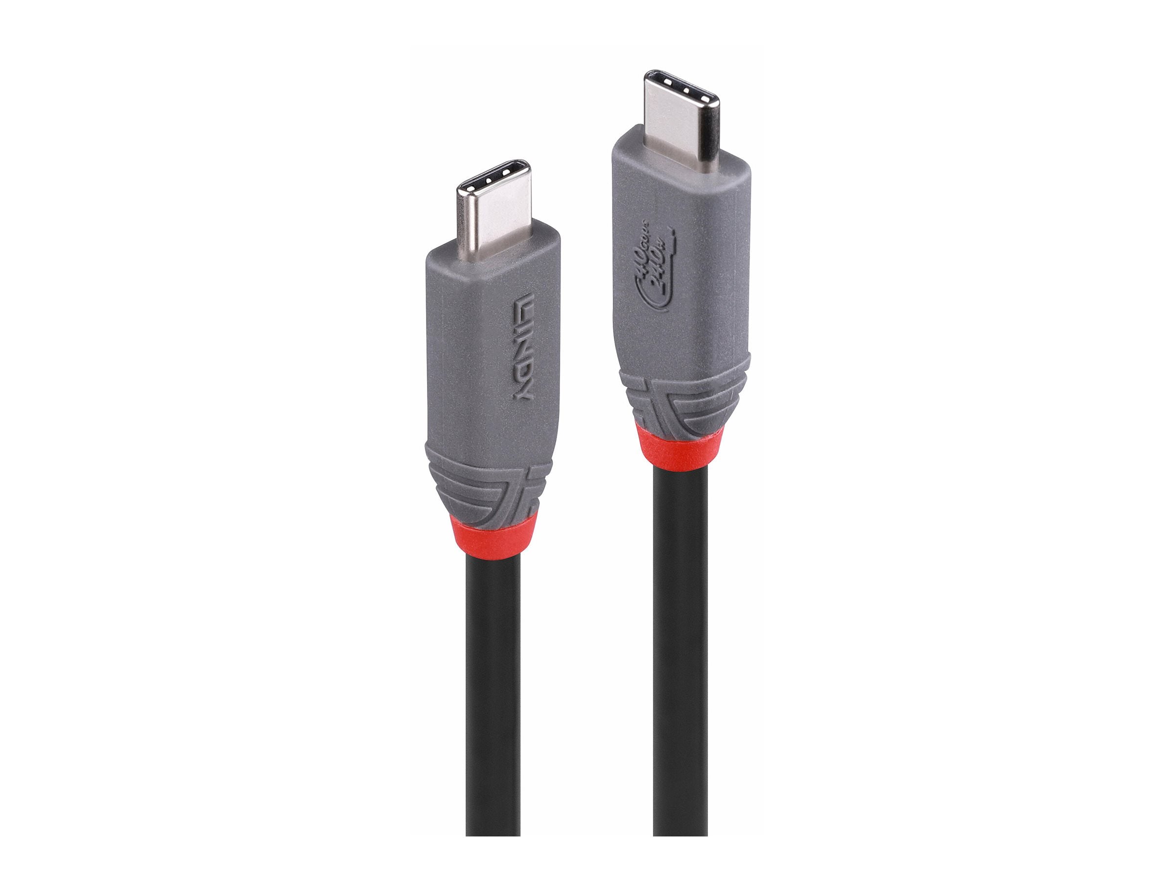 LINDY 1.5m USB 4 240W Type C Cable Anthra Line