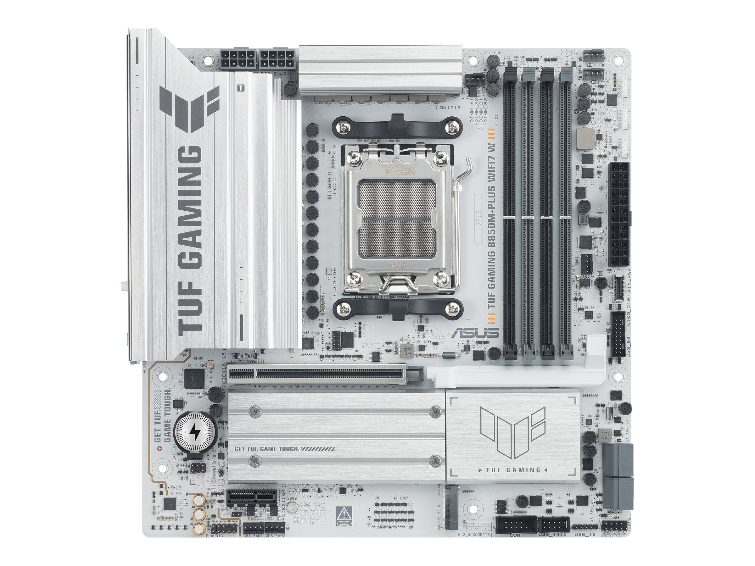 ASUS AMD TUF GAMING B850M-PLUS WIFI7 W Micro-ATX motherboard DDR5 PCIe 5.0 3xM.2 1xHDMI 1xDisplayPort