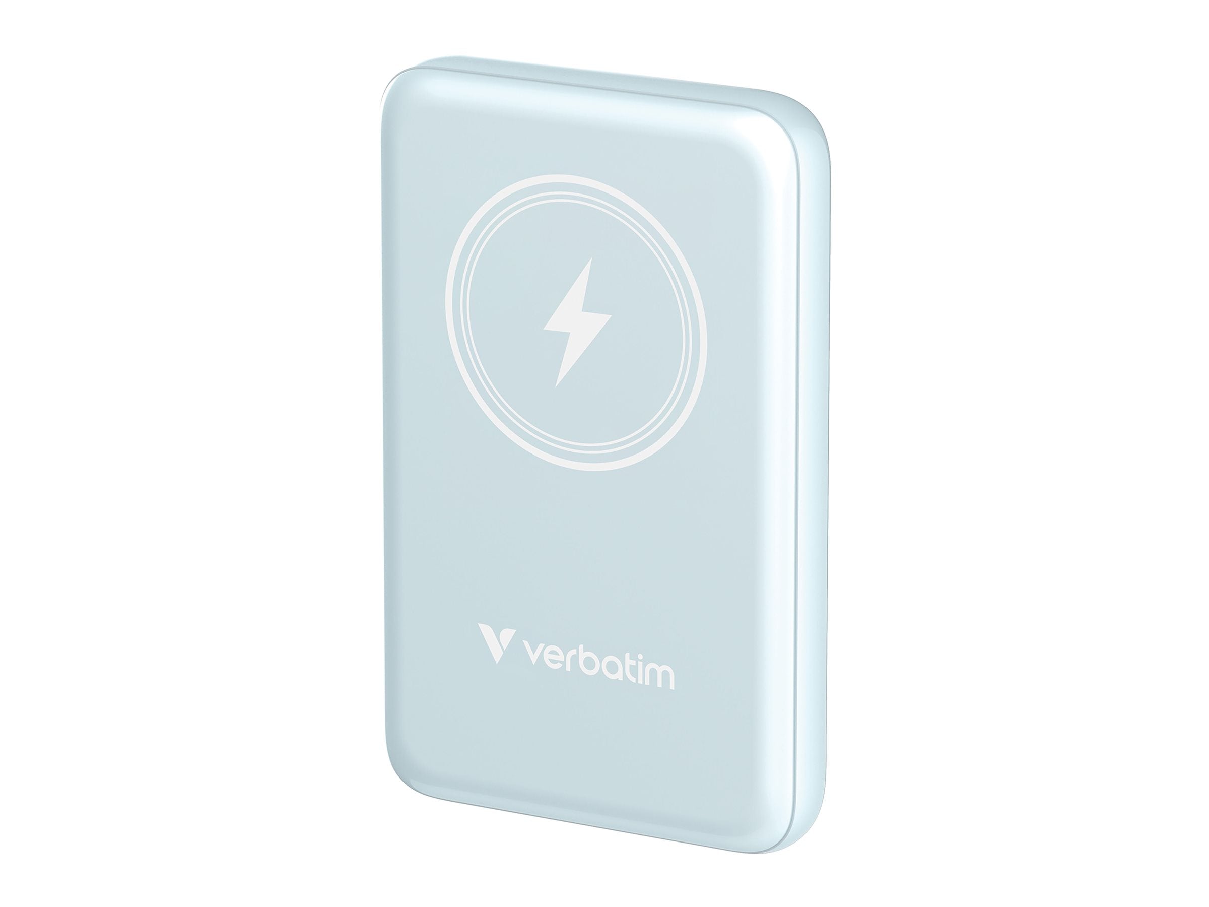 VERBATIM CHARGE N GO MAGNETIC WIRELESS POWER BANK 10000 BLUE WCF (P)