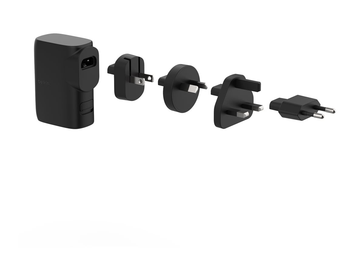 BELKIN Hybrid Wall Travel Charger 25w + 5k Power Bank UK EU US AU Black