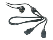 MCL Cordon secteur double 2 x IEC femelle-3m