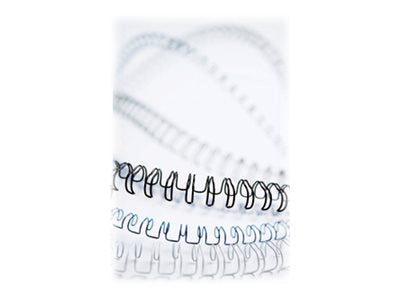 FELLOWES rel metall 34 boucles 6.4mm 1/4 in blanc