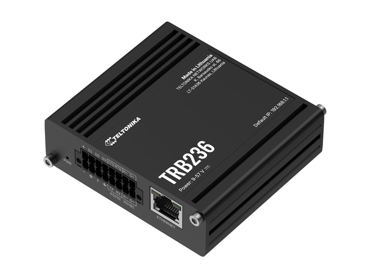 TELTONIKA NETWORKS TRB236 DUAL SIM 5G/4G/LTE 450 RS232 RS485 EMEA Industrial Gateway