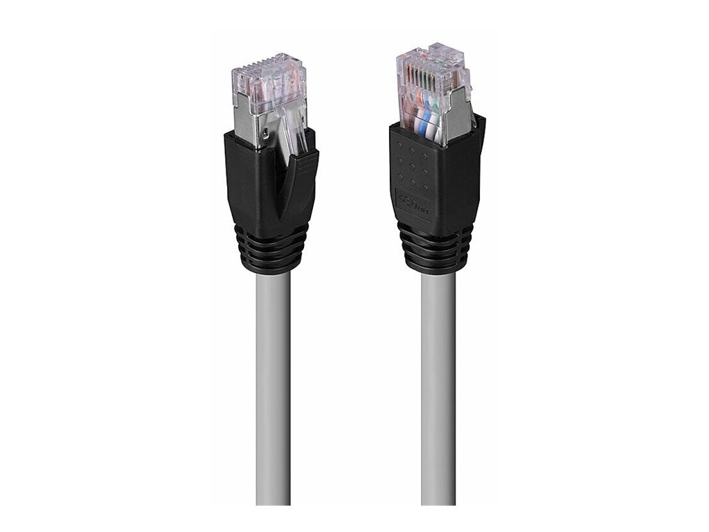 LINDY 60m Cat.6A U/FTP LSZH Solid Core Cable Grey