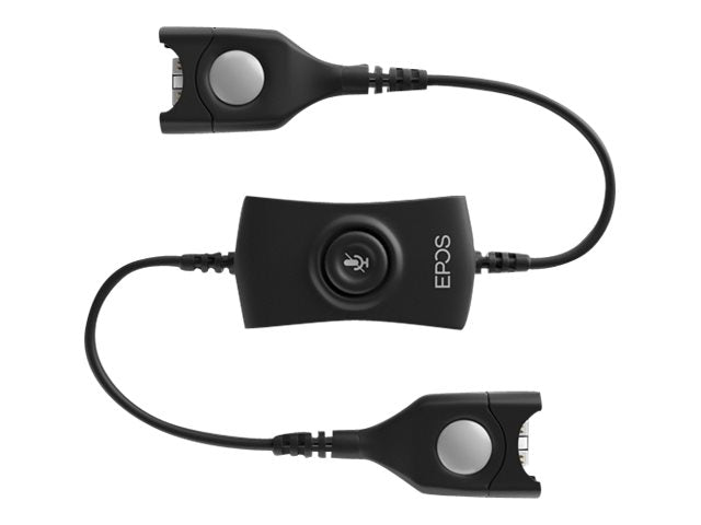 EPOS Mute switch box: EasyDisconnect to mute switch box to EasyDisconnect To be used between bottom cable and headset