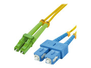 MCL LCAPC/SC duplex singlemode 9/125 OS2 optical fiber - 10m
