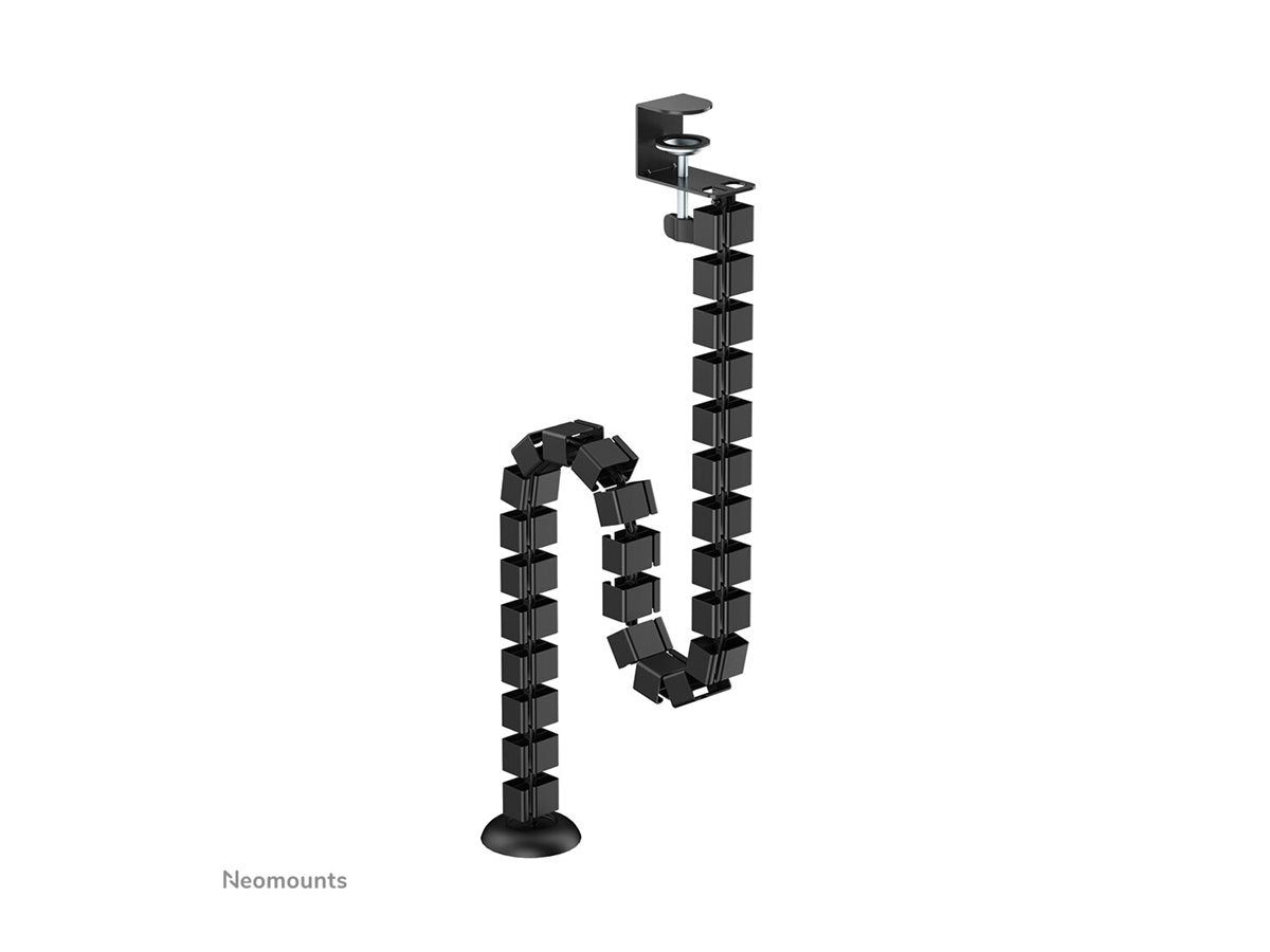NEOMOUNTS Cable Spine Organizer for sit/stand desk frames clamp mounted black