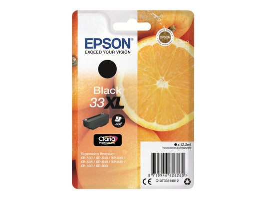 EPSON 4LB 33XL Ink Black Claria Premium Singlepack w/s