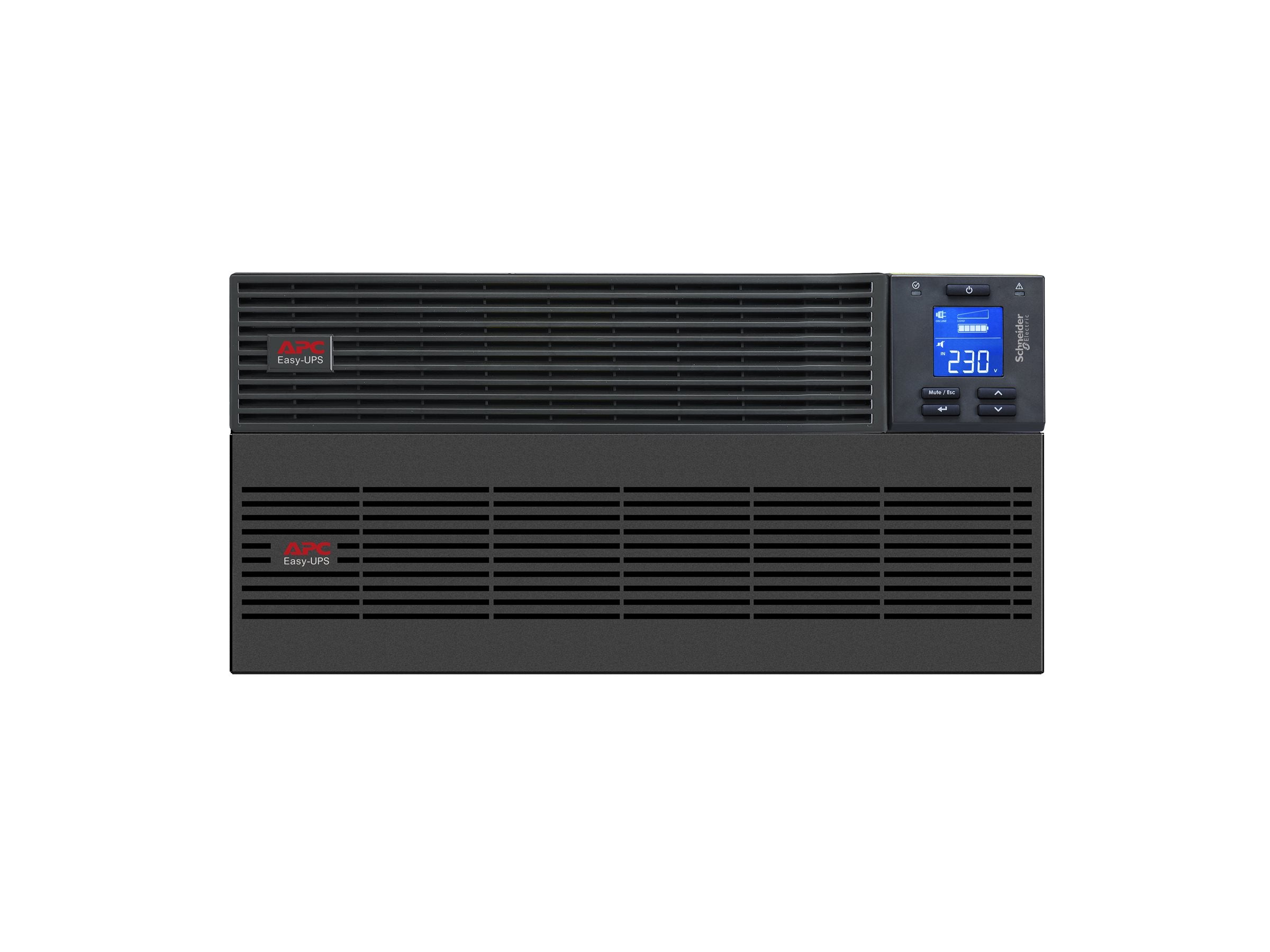 APC Easy UPS SRV SRV6KRILRK UPS Rack AC 220-240V 6000Watt 6000VA 1-phase USB RS-232 oc 1 2U with Rail Kit External Battery Pack